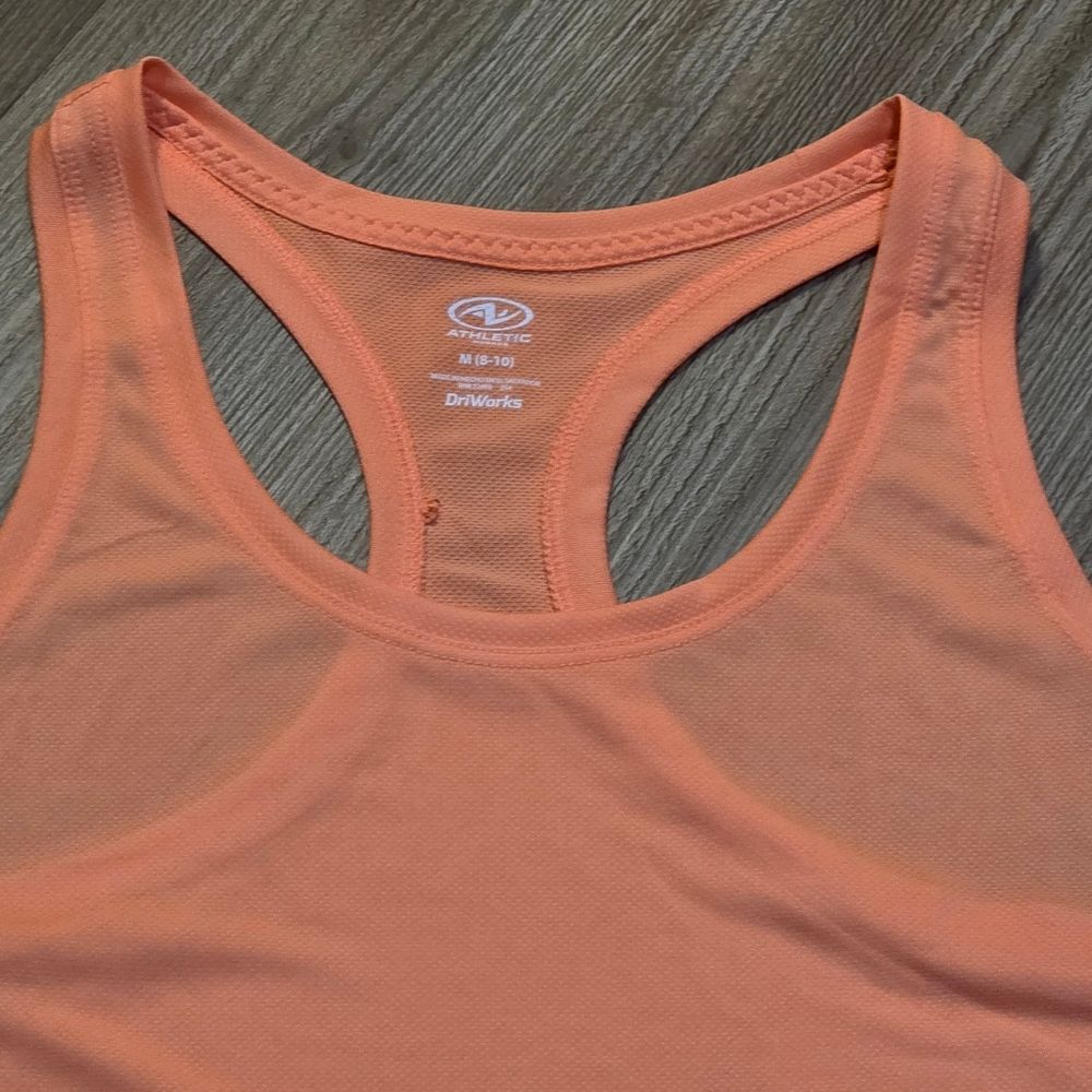 Nwt Neon Orange Racerback Athletic Sleeveless Top Medium — image 7 of 8